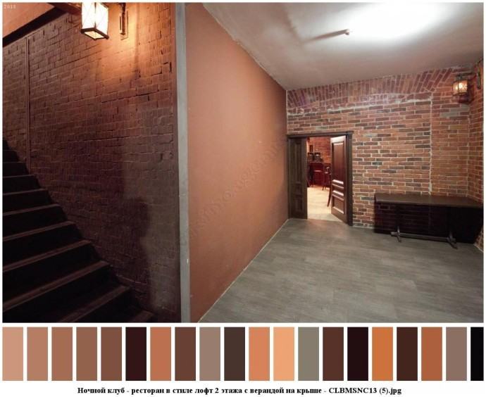 Ночной клуб - ресторан в стиле лофт 2 этажа с верандой на крыше для съемок 4