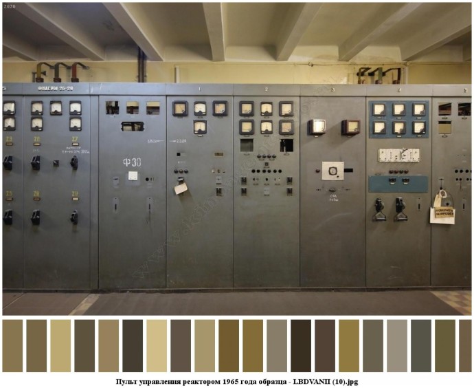 Пульт управления реактором 1965 года образца для съемок 4