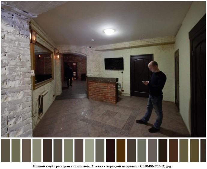 Ночной клуб - ресторан в стиле лофт 2 этажа с верандой на крыше для съемок 1