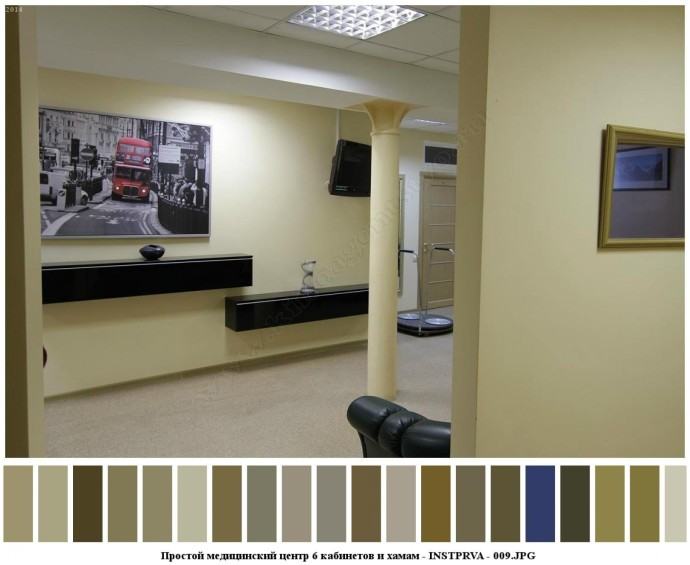 Простой медицинский центр 6 кабинетов и хамам для съемок 8