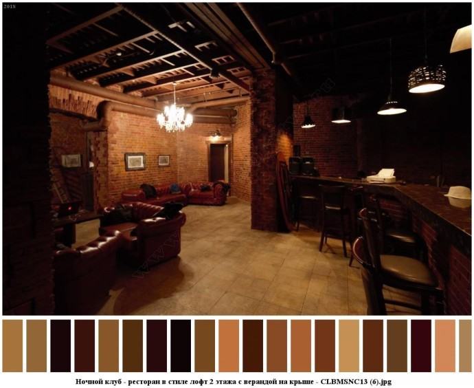 Ночной клуб - ресторан в стиле лофт 2 этажа с верандой на крыше для съемок 5