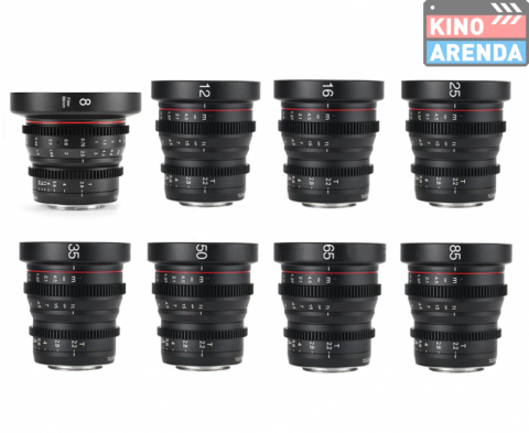 <h1>Meike Cinema Prime 8-Lens Set 8/12/16/25/35/50/65/85 mm (MFT Mount) в прокат</h1> 0