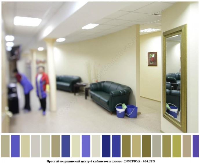 Простой медицинский центр 6 кабинетов и хамам для съемок 3