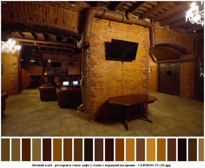 Ночной клуб - ресторан в стиле лофт 2 этажа с верандой на крыше для съемок 16