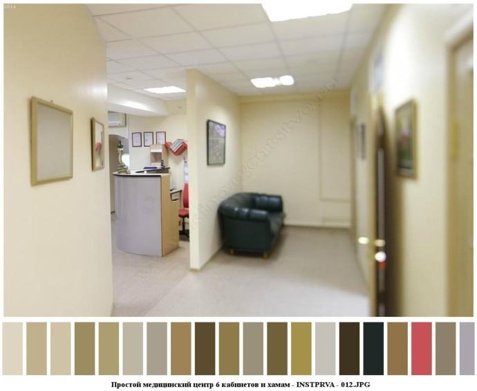 Простой медицинский центр 6 кабинетов и хамам для съемок 11