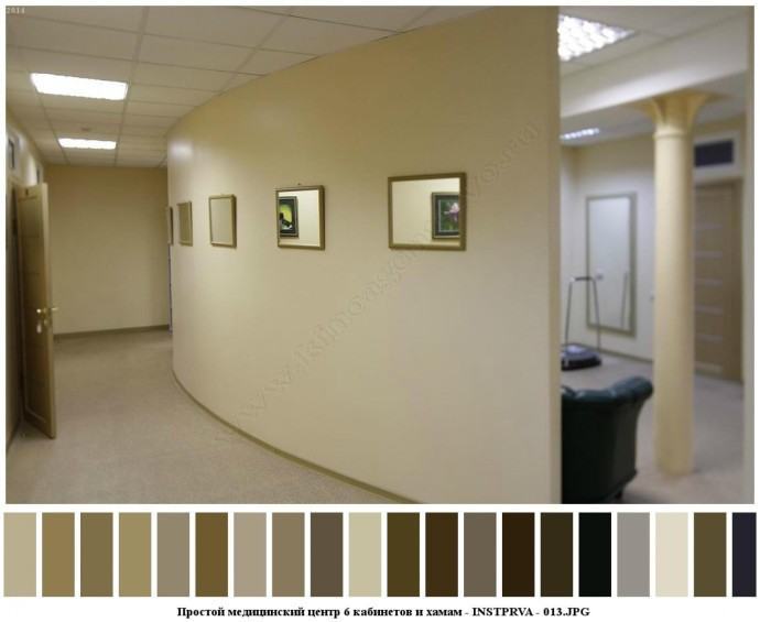 Простой медицинский центр 6 кабинетов и хамам для съемок 12