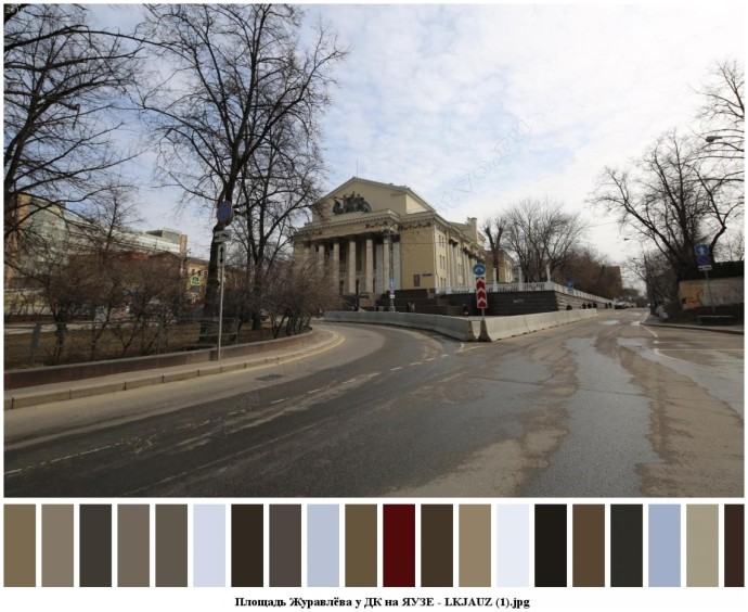 Площадь журавлёва у дк на яузе для съемок 0