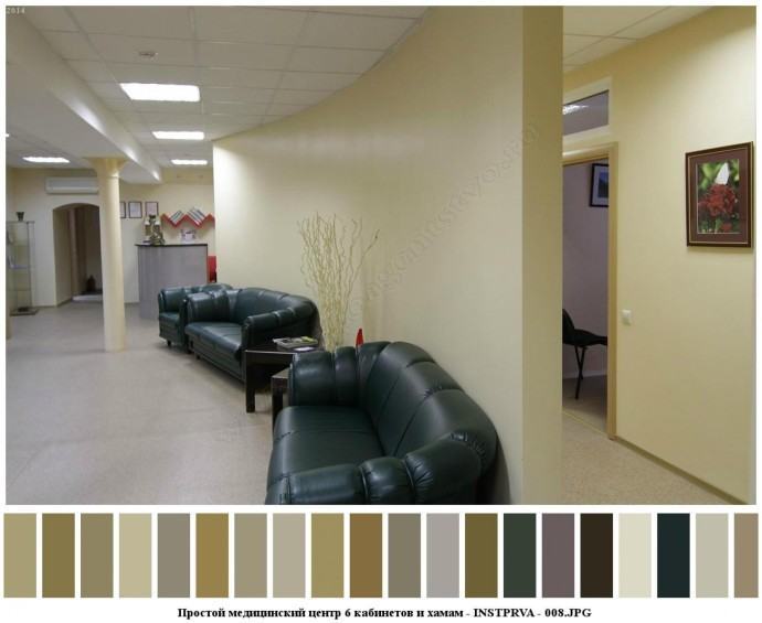 Простой медицинский центр 6 кабинетов и хамам для съемок 7