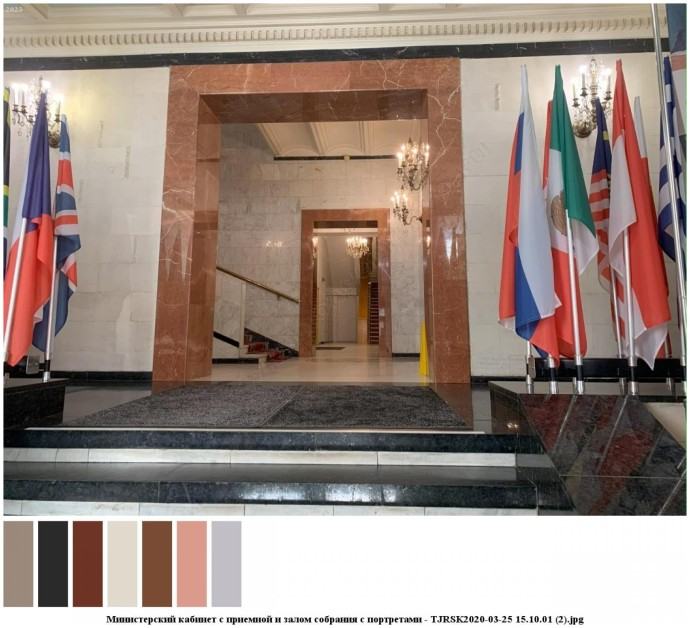 Министерский кабинет с приемной и залом собрания с портретами для съемок 3 Министерский кабинет с приемной и залом собрания с портретами для съемок 3