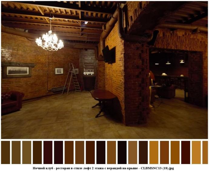 Ночной клуб - ресторан в стиле лофт 2 этажа с верандой на крыше для съемок 15