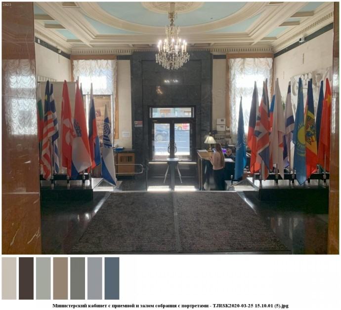 Министерский кабинет с приемной и залом собрания с портретами для съемок 12 Министерский кабинет с приемной и залом собрания с портретами для съемок 12