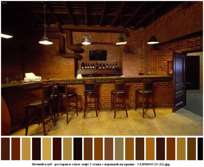 Ночной клуб - ресторан в стиле лофт 2 этажа с верандой на крыше для съемок 10